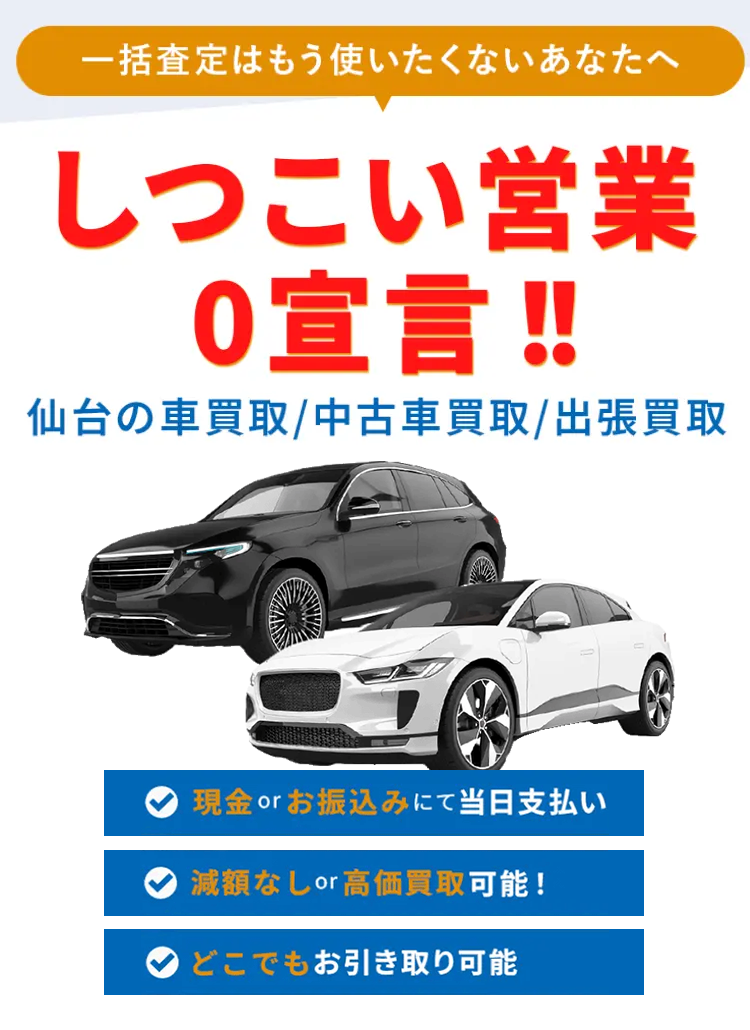 一括査定はもう使いたくないあなたへ しつこい営業0宣言